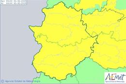 Avisos de Aemet por viento en Extremamadura para el viernes