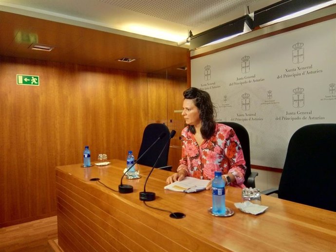 Diana Sánchez en rueda de prensa