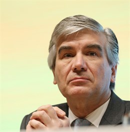 Francisco Reynés en la presentación de resultados de Gas Natural