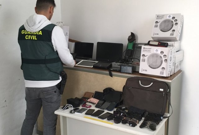 Material intervenido en la operación Sunglass