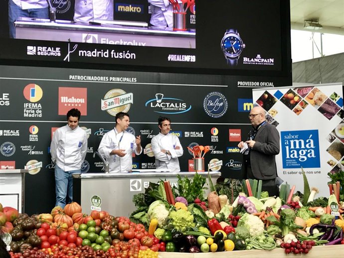 Showcooking con productos malagueños en Madrid Fusión