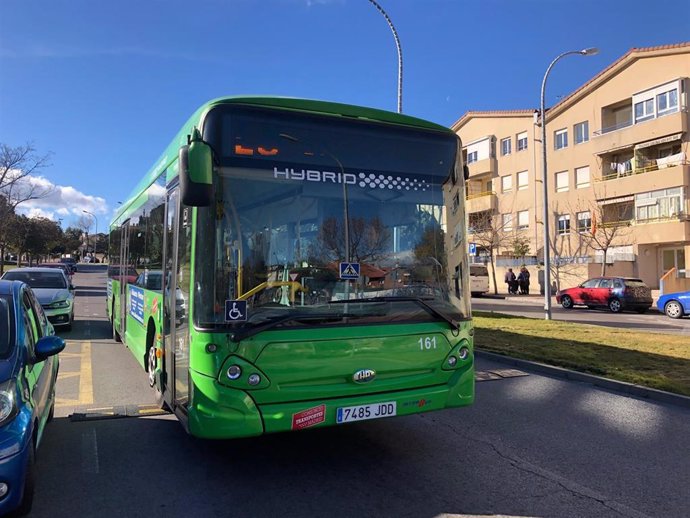 Autobús interurbano en Colmenar Viejo