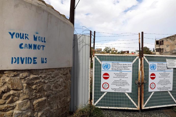 Línea de alto el fuego vigilada por la ONU en Chipre