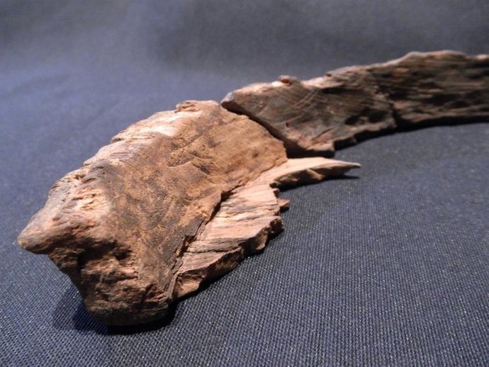 Vasijas de madera de la cueva del Pendo