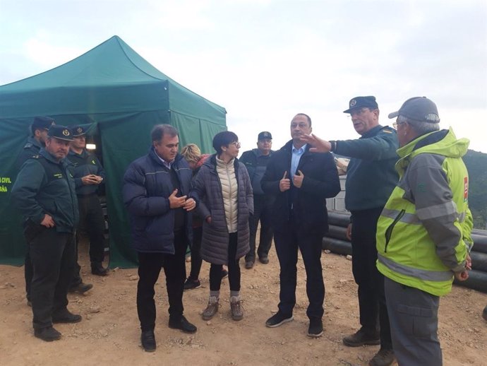 Gomez de Celis visita el operativo de rescate de Julen