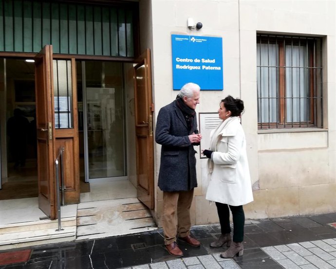 Andreu y Hermoso de Mendoza, en el centro de salud