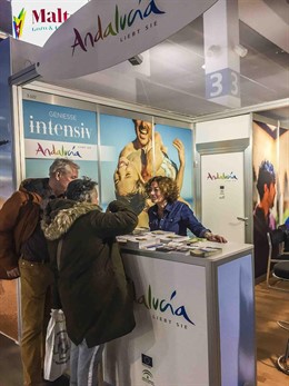 Estand de Cádiz en la feria de Zurich de turismo