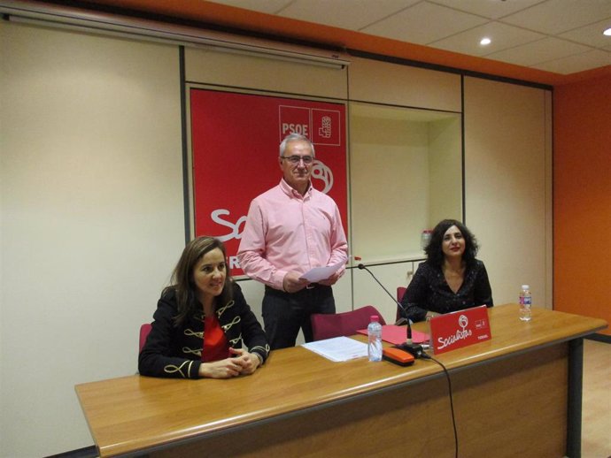 Samuel Morón (PSOE) en la rueda de prensa