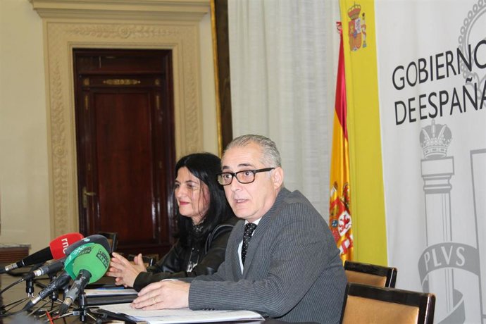 Rueda de prensa del presidente de la CHG en la Subdelegación del Gobierno en Gra