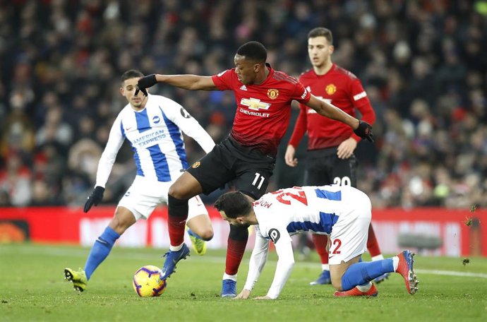 Anthony Martial en el Manchester United-Brighton