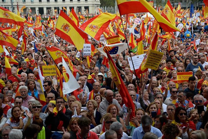 Manifestación de Espanya i Catalans "Barcelona, Garante de la Hispanidad" 