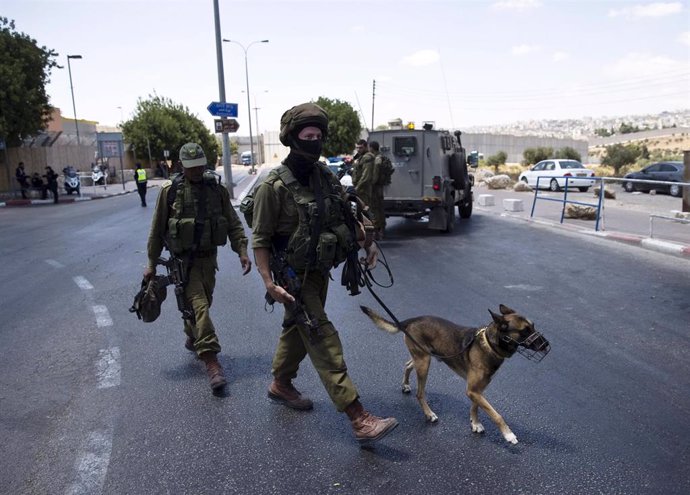 Militares israelíes en Cisjordania