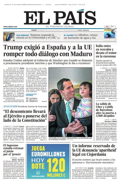 Portada El País