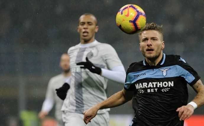 Ciro Immobile, en un partido con la Lazio