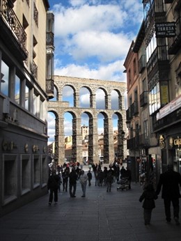 Imahen de archivo del acueducto de Segovia