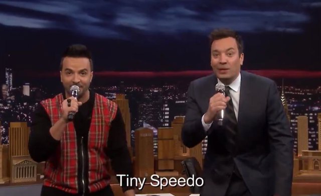 LUIS FONSI CON JIMMY FALLON