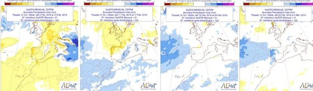 Gráfico sobre la evolución de las temperaturas en Castilla y León