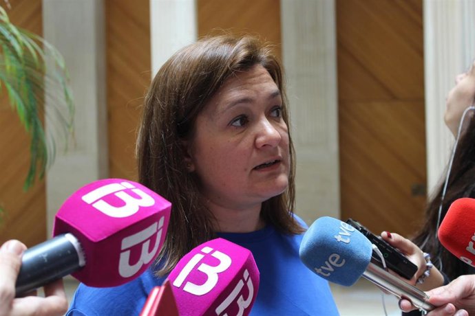 Mercedes Garrido, declaraciones a la prensa  (imagen de archivo)