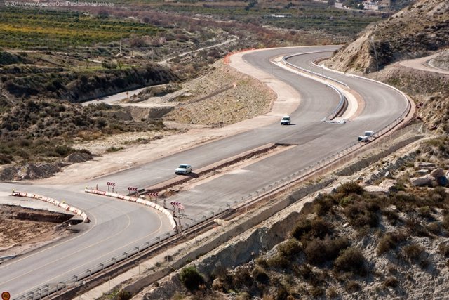 Obras de los primeros tramos de la Autovía del Almanzora en 2011