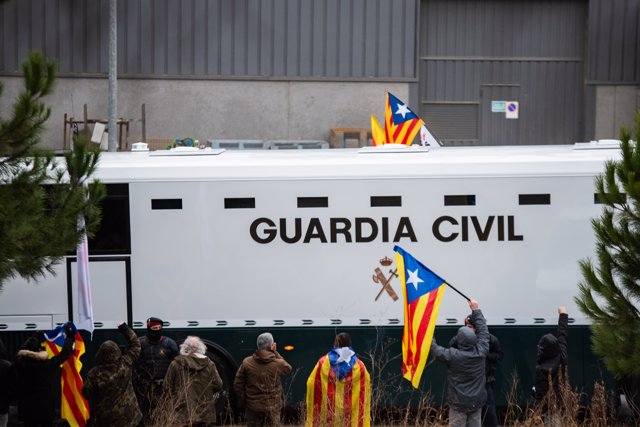 Traslado a Madrid de los presos independentistas