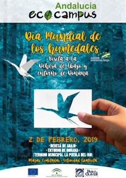 Cartel de la visita a la Dehesa de Abajo y la Cañada de los Pájaros