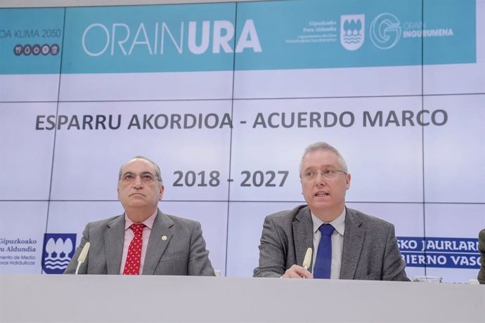 El consejero Iñaki Arriola y el diputado foral José Ignacio Asensio