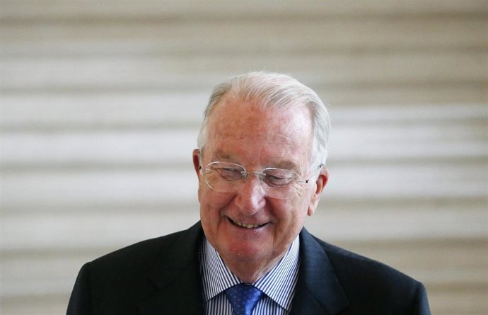 El rey emérito de Bélgica, Alberto II, en un acto en Bruselas