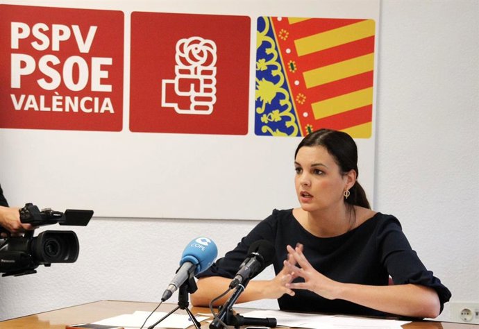 La portavoz del PSPV y primera teniente de alcalde en Valncia, Sandra Gómez.