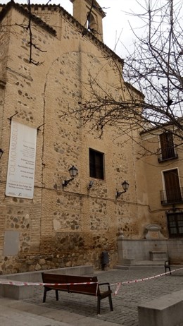 La Plaza Amador de los Ríos de Toledo acordonada