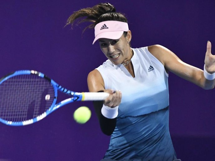 Garbiñe Muguruza ejecuta un drive