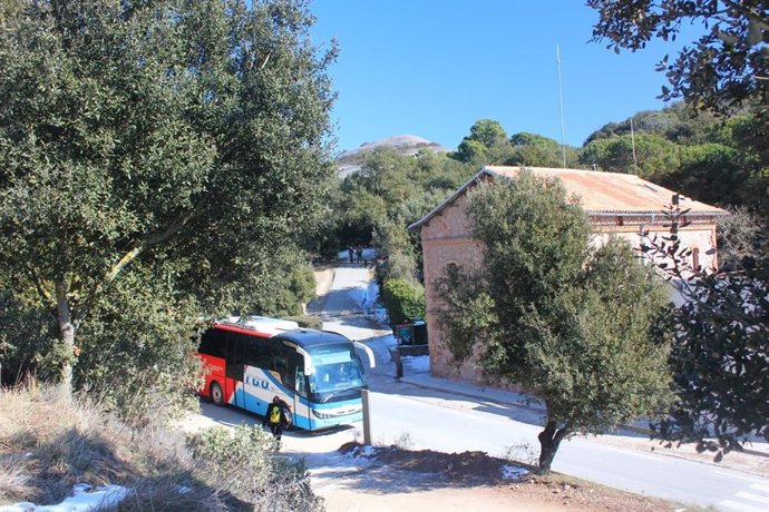El autobús del parque de Sant Lloren del Munt i l'Obac