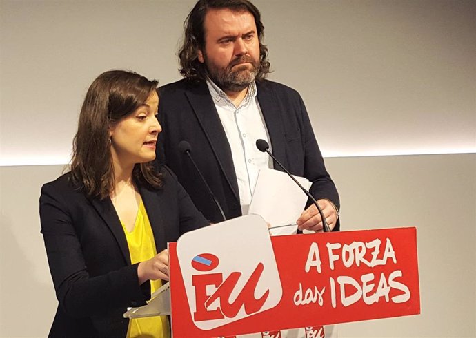 Rueda de prensa de Eva Solla y Rubén Pérez