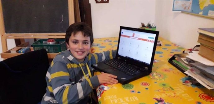 El alumno de 11 años del CEIP 'El Rodeo' de Jerez de los Caballeros, Sergio José