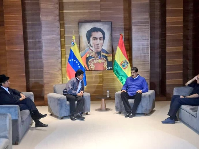 Evo Morales y Nicolás Maduro se reúnen en Caracas