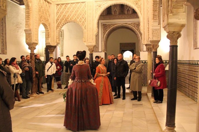 Visita teatralizada en el Real Alcázar de Sevilla