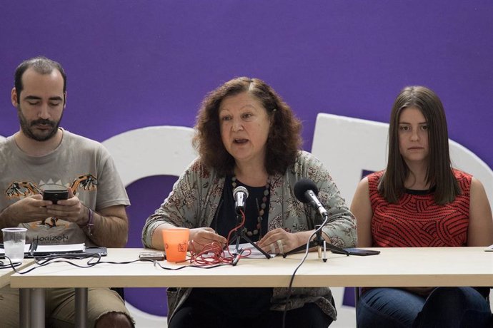 Consejo de Coordinación de Podemos en Baleares, con la secretaria general, Mae d