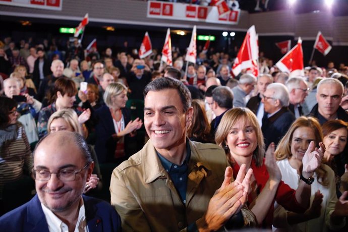 Acto del PSOE para presentar las candidaturas de Javier Lambán a la presidencia 