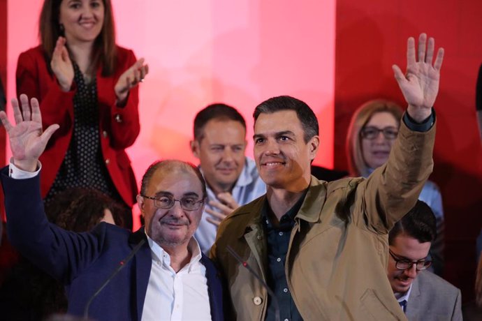 Acto del PSOE para presentar las candidaturas de Javier Lambán a la presidencia 