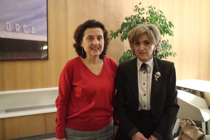 La consellera de Serivcios Socials, Fina Santiago, al costat de la ministra de S