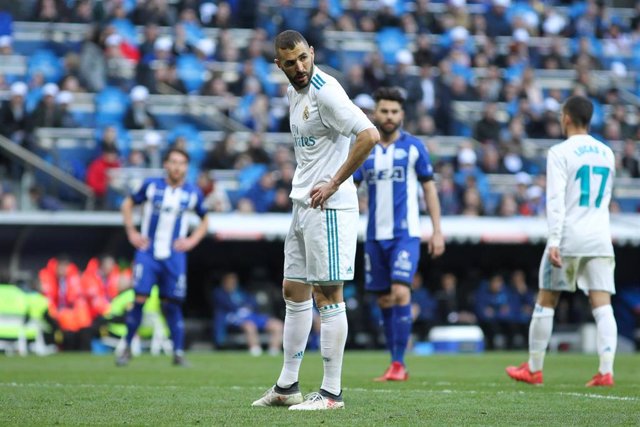 Real Madrids  player Karim Benzema during La Liga match between Real Madrid and