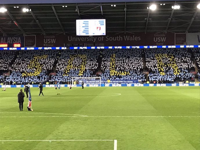El Cardiff City homenajea a Emiliano Sala