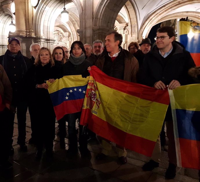 Manifestación en apoyo al pueblo venezolano