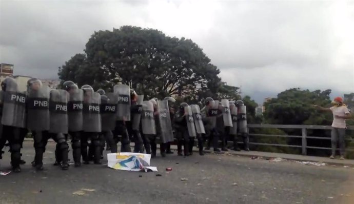 Antidisturbios en Venezuela