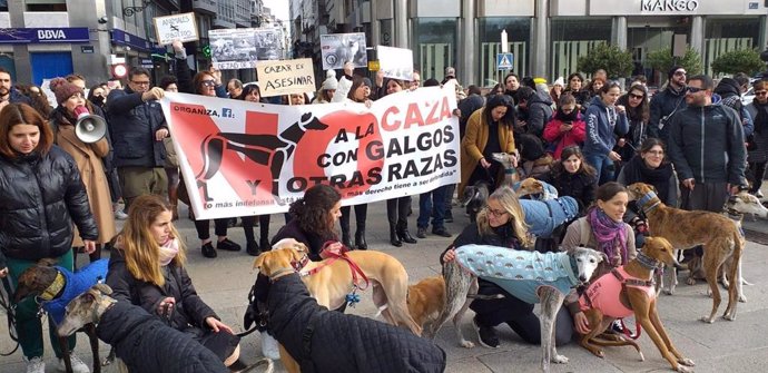 Manifestación animalistas A Coruña