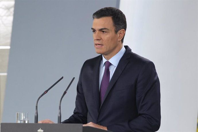 Comparecencia de Pedro Sánchez para realizar una declaración oficial sobre Venez