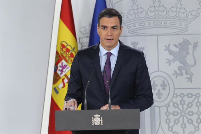 Comparecencia de Pedro Sánchez para realizar una declaración oficial sobre Venez