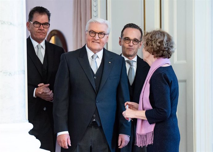 El presidente alemán, Frank-Walter Steinmeier, con Heiko Maas en una imagen de a