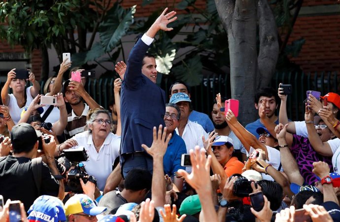 El autoproclamado presidente de Venezuela, Juan Guaidó