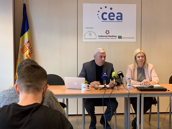 Roda de premsa de la Confederació Empresarial Andorrana (CEA)