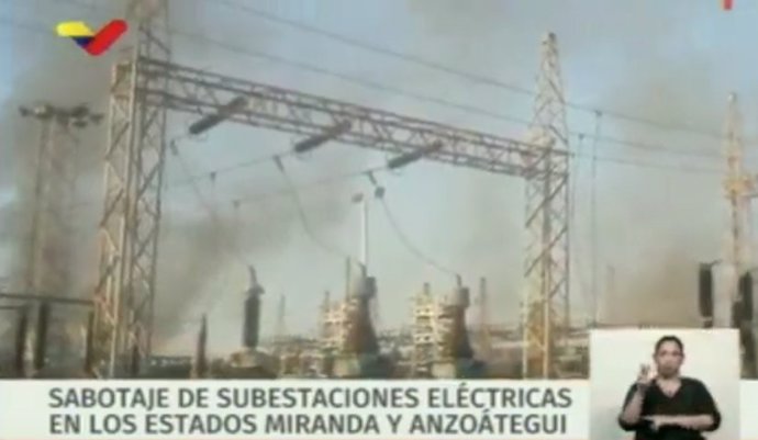Sabotaje en una subestación eléctrica de Venezuela